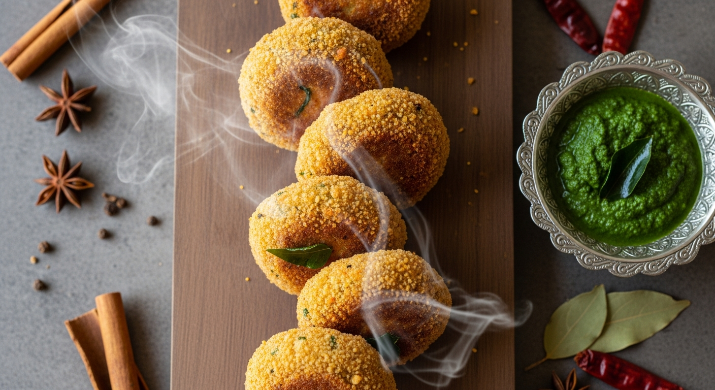 Crispy South Indian Vegetable Cutlets