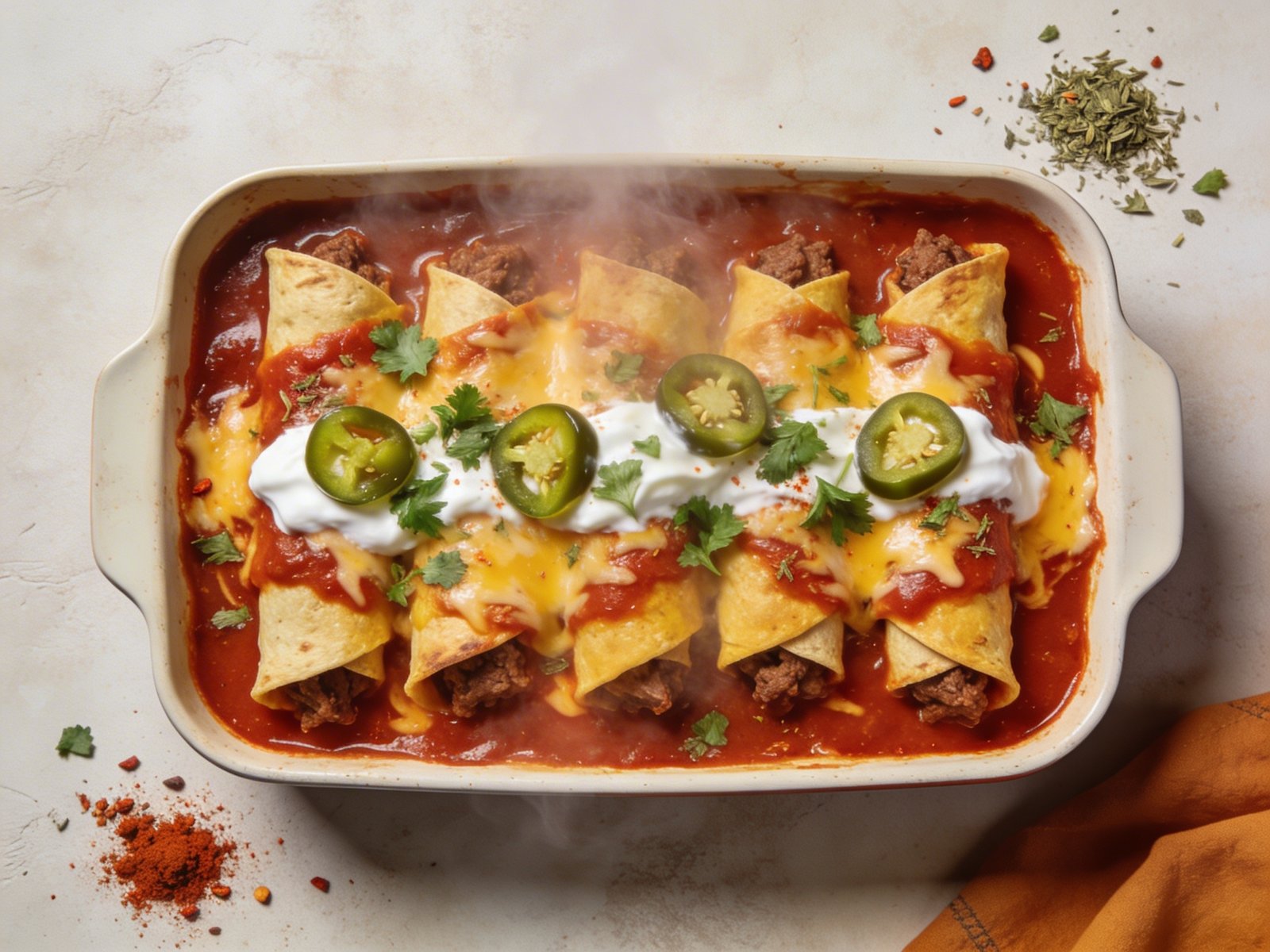 Classic Chicken Enchiladas