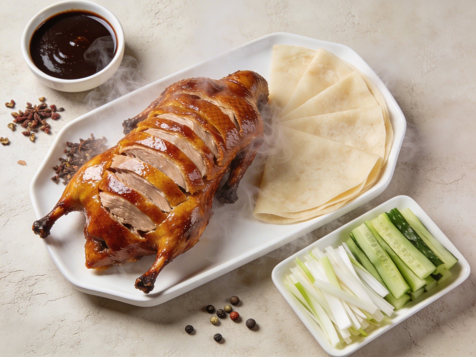 Quick Peking Duck Wraps