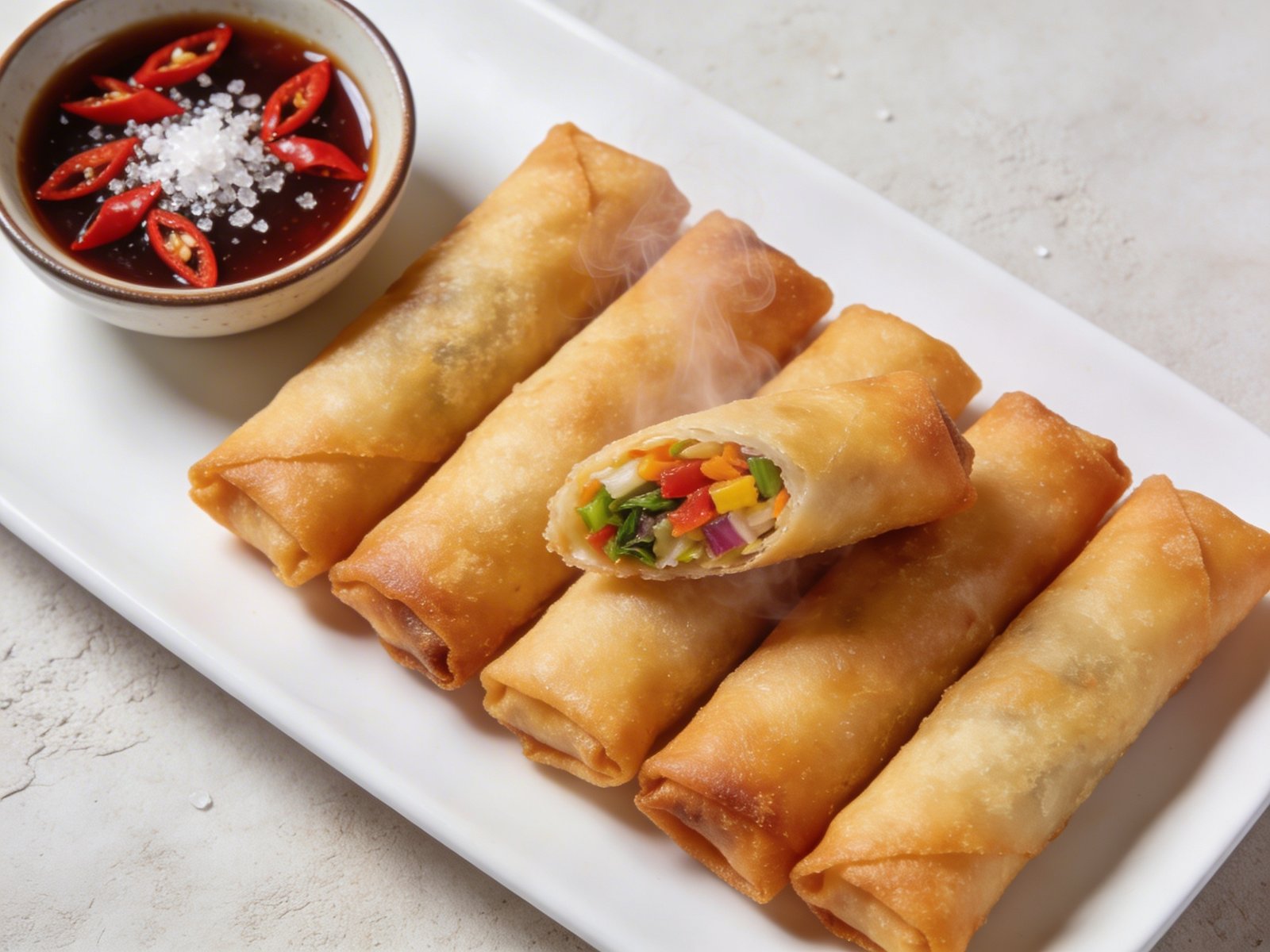 Crispy Vegetable Spring Rolls